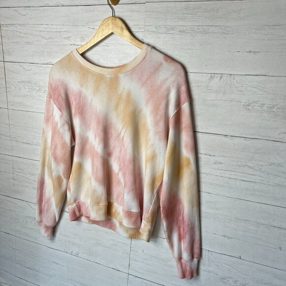 Rails Sweatshirt Womens Size Medium Pink & Orange Ramona Sunset Tie Dye Cotton - Picture 5 of 16